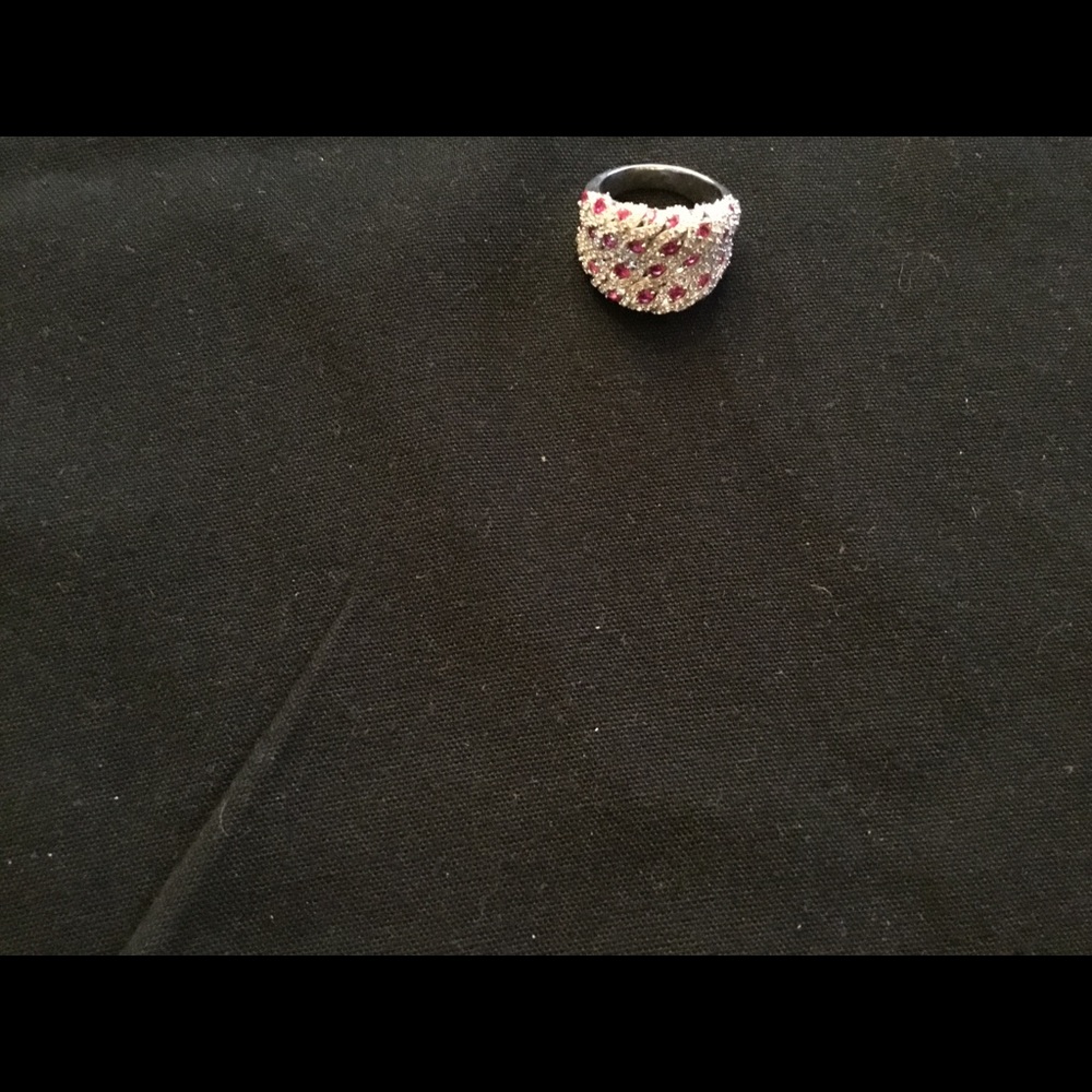 Women’s Ruby And Diamonique Ring - image 7